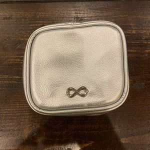 Metallic Silver Jewelry Bag